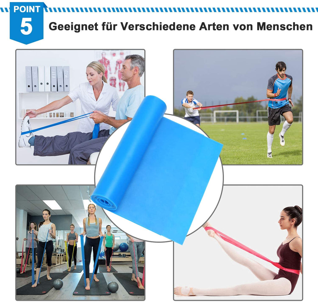 Fasce elastiche per fitness 3 pezzi Fasce di resistenza Nastri elastici per fitness Yoga Pilates Crossfit Stretching Attrezzatura per allenamento muscolare