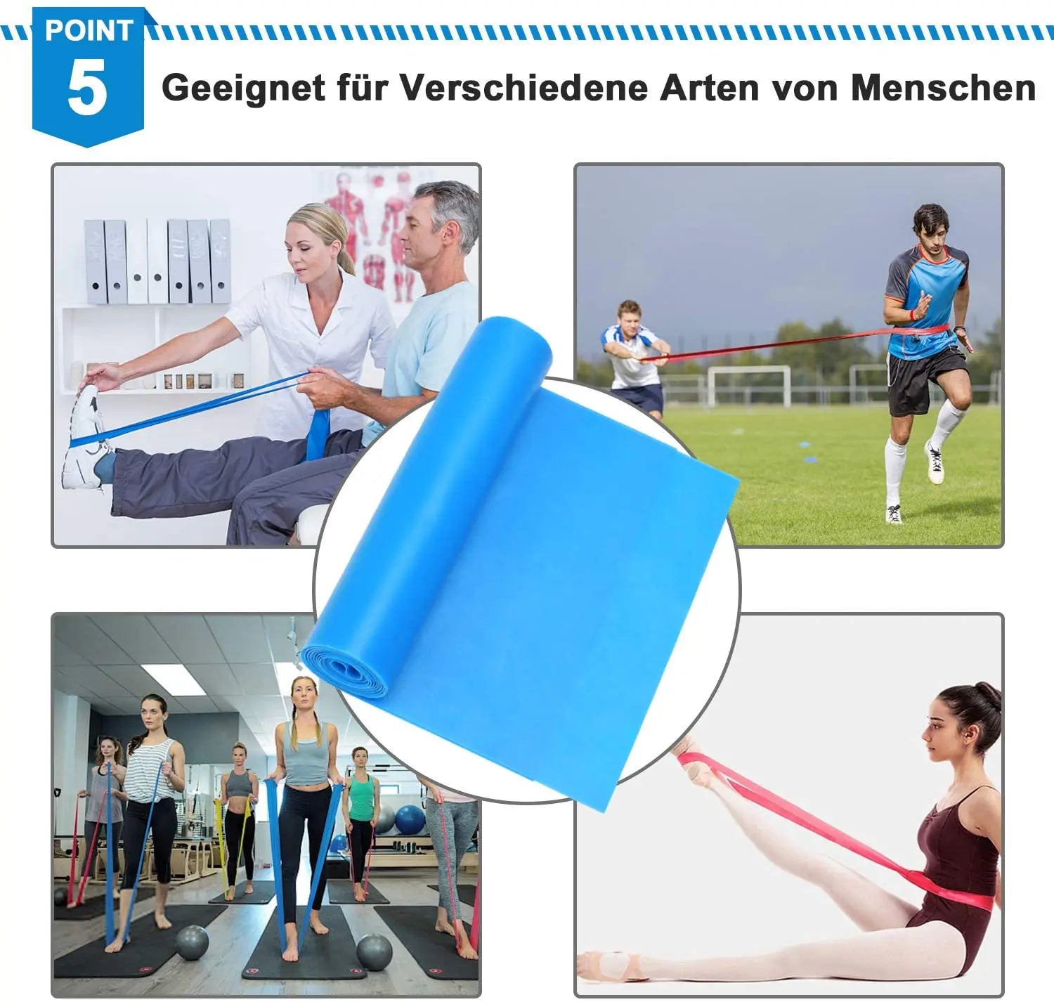Fasce elastiche per fitness 3 pezzi Fasce di resistenza Nastri elastici per fitness Yoga Pilates Crossfit Stretching Attrezzatura per allenamento muscolare