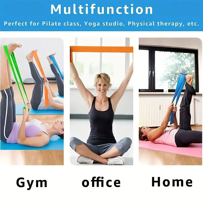 3 pezzi/set, cintura di tensione per yoga, fascia elastica di resistenza fitness per uomini e donne, cintura elastica per yoga per allenamento di forza