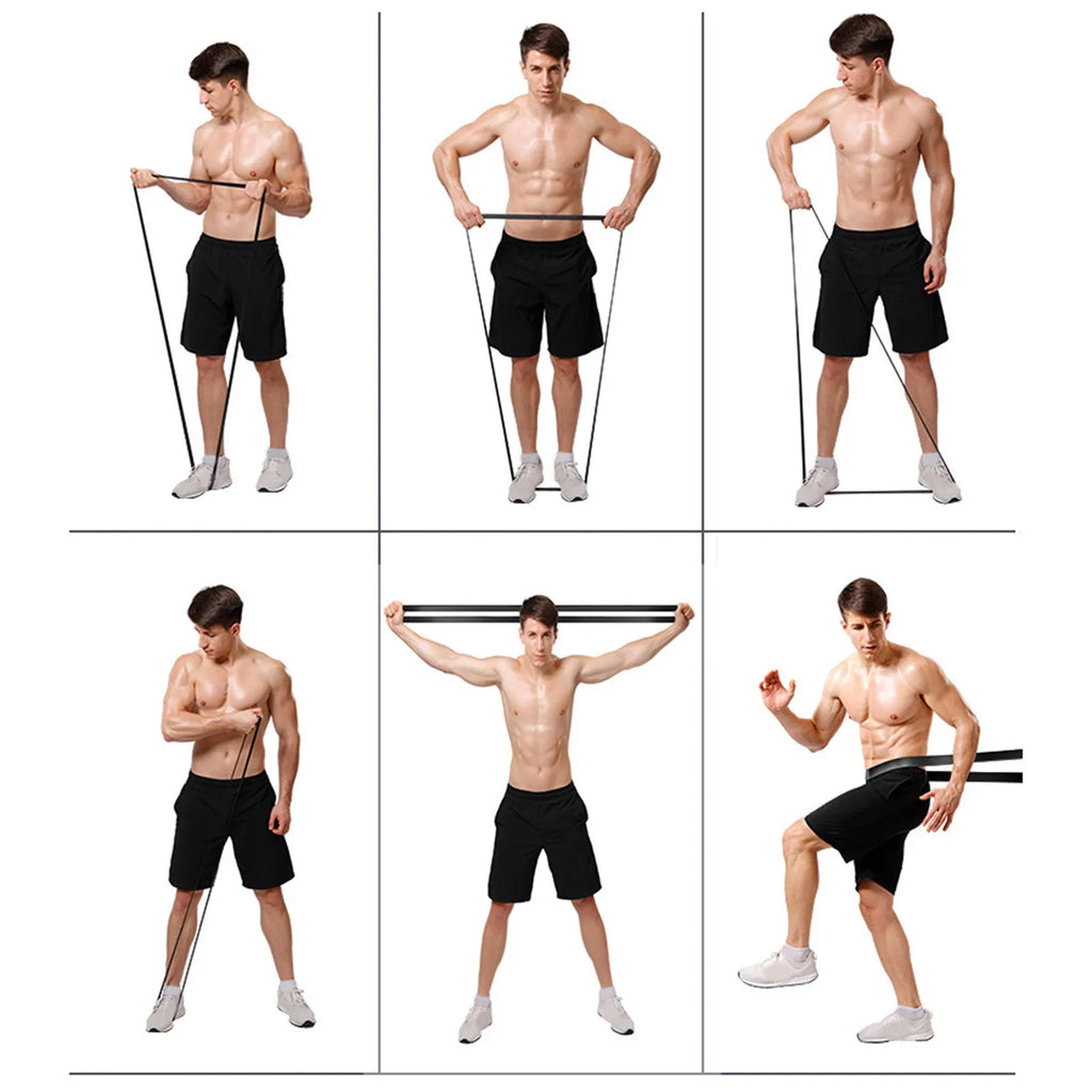 Fasce di resistenza Esercizio Elastico Allenamento Ruber Loop Forza Elastico Palestra Attrezzature per il fitness Allenamento Espansore Unisex