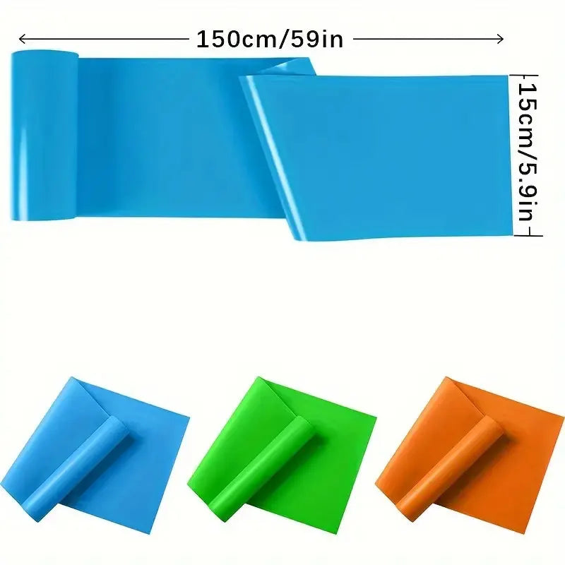 3 pezzi/set, cintura di tensione per yoga, fascia elastica di resistenza fitness per uomini e donne, cintura elastica per yoga per allenamento di forza