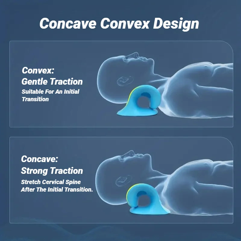 Barella per spalle e collo Rilassante per colonna vertebrale cervicale Stretch Rilassamento muscolare Dispositivo di trazione Massaggio Cuscino Correzione Chiropratica