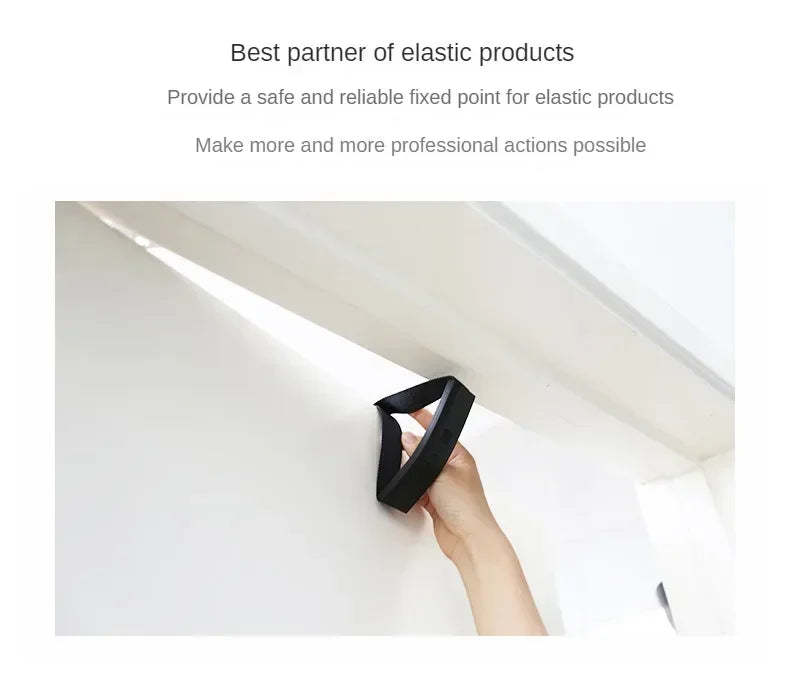 Supporto per Fissaggio a Porta per Bande Elastiche di Resistenza, Attacco Portatile per Porta, Attrezzatura per Esercizi Fitness e Allenamento Domestico