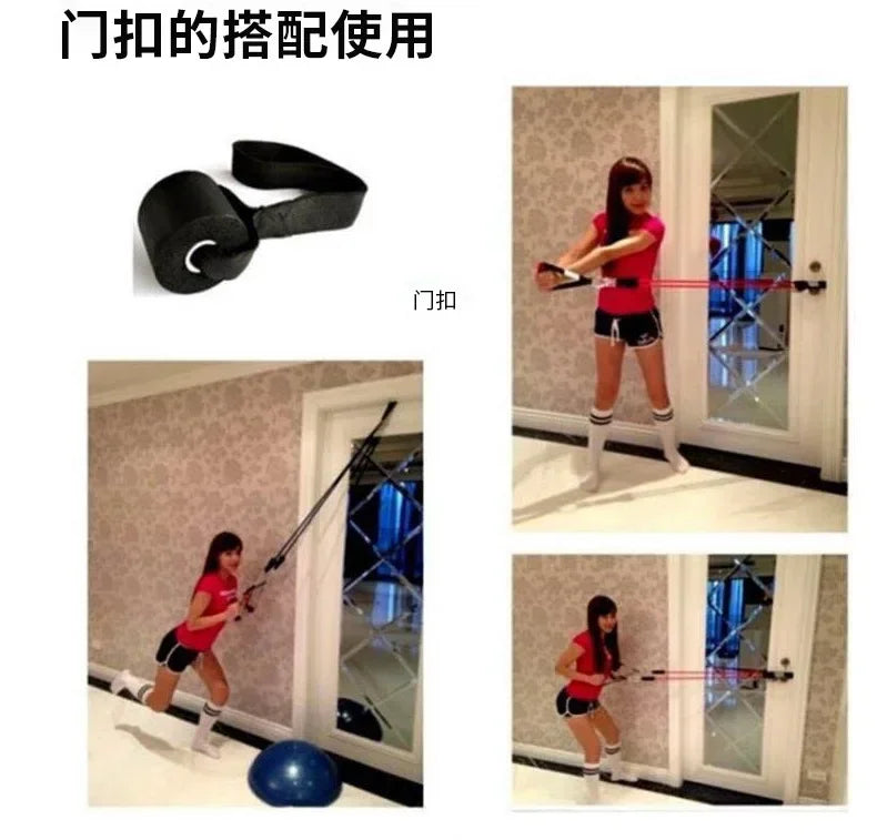 Supporto per Fissaggio a Porta per Bande Elastiche di Resistenza, Attacco Portatile per Porta, Attrezzatura per Esercizi Fitness e Allenamento Domestico