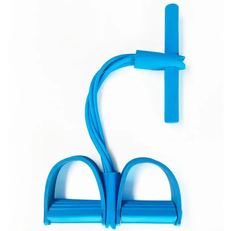 Tenditore a quattro tubi Multifunzionale per uso domestico Fitness Yoga Rafforzamento addominale Fascia elastica Corda di tensione Assistivo sit-up
