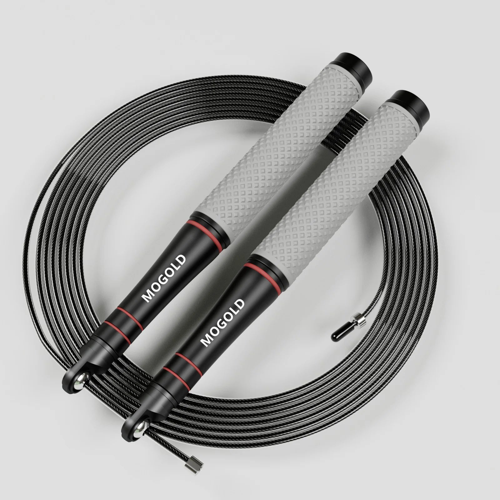 Corda per saltare veloce, corda regolabile resistente, design leggero, rotazione fluida con cuscinetti a sfera, adatta per l'allenamento CrossFit