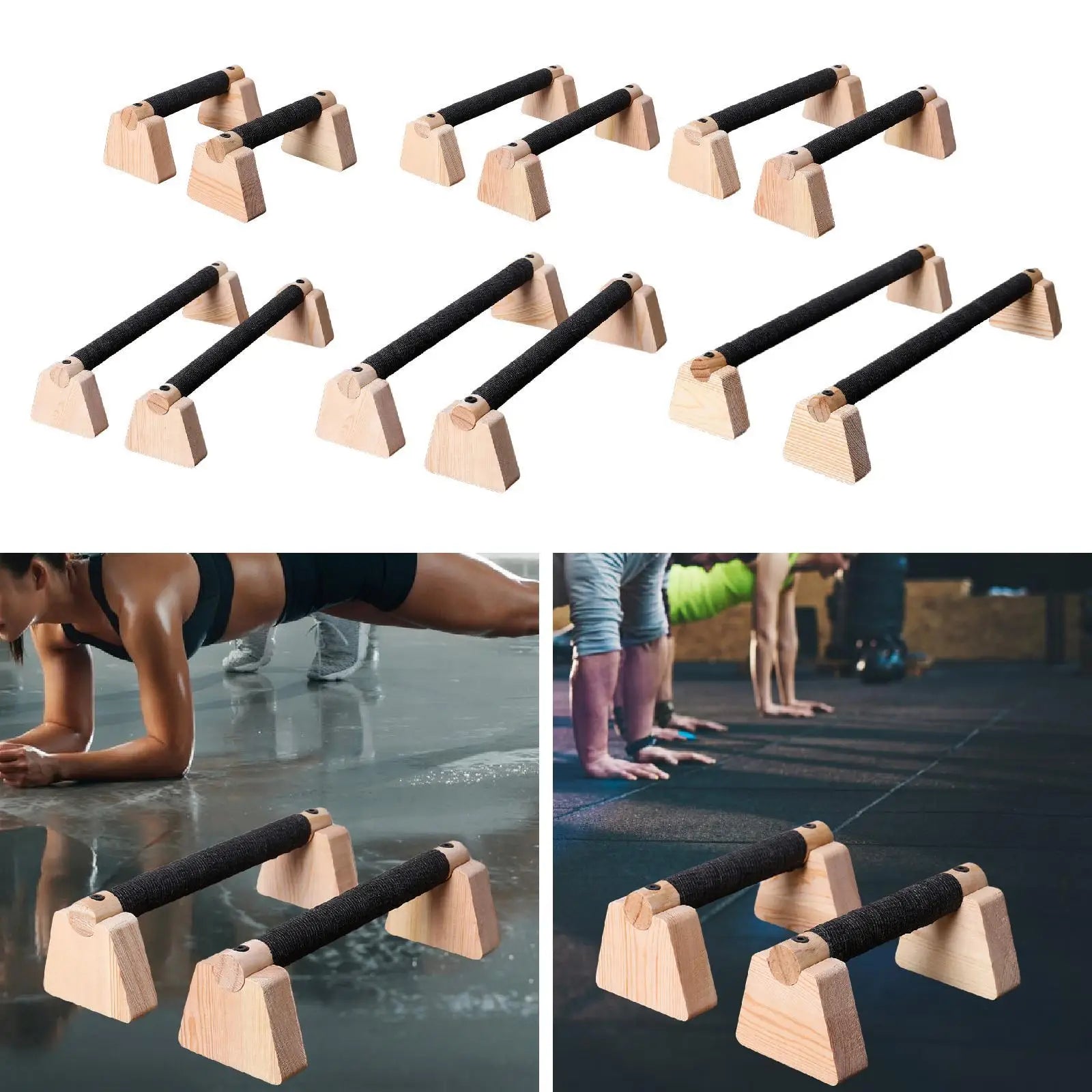 Supporto push up Stardy da 2 pezzi per allenamento fitness su terra