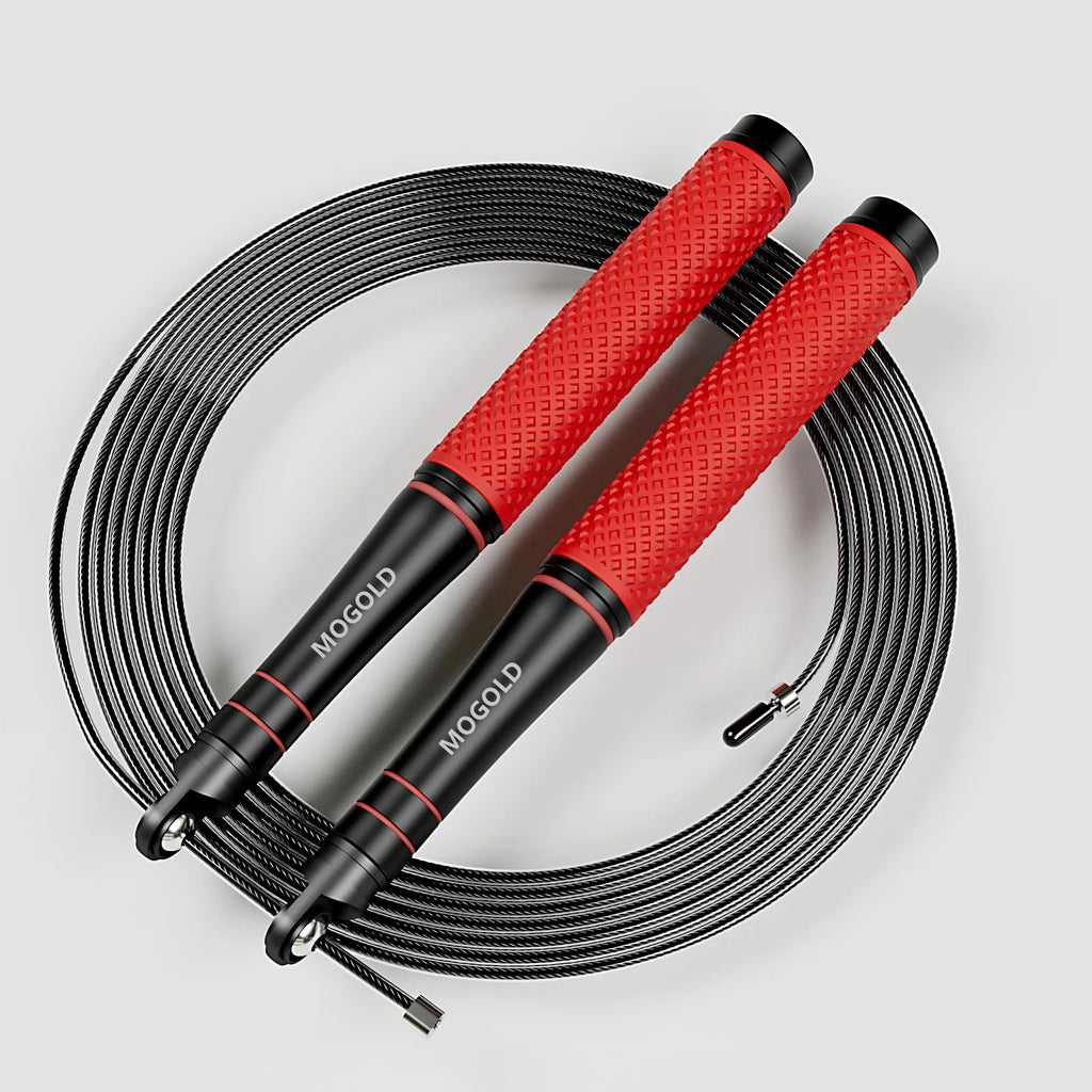 Corda per saltare veloce, corda regolabile resistente, design leggero, rotazione fluida con cuscinetti a sfera, adatta per l'allenamento CrossFit