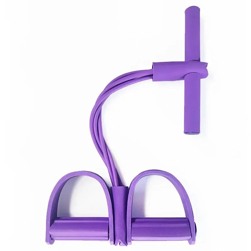 Tenditore a quattro tubi Multifunzionale per uso domestico Fitness Yoga Rafforzamento addominale Fascia elastica Corda di tensione Assistivo sit-up