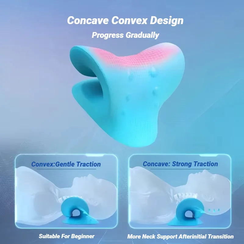 Barella per spalle e collo Rilassante per colonna vertebrale cervicale Stretch Rilassamento muscolare Dispositivo di trazione Massaggio Cuscino Correzione Chiropratica