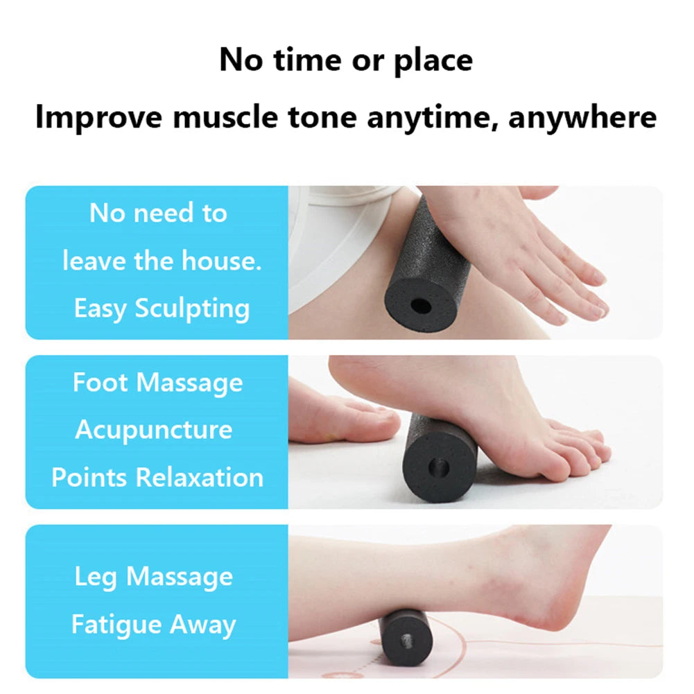 Mini rullo in schiuma Colonna per yoga Colonna per massaggio resistente Rullo per esercizi portatile Rullo per massaggio cavo EPP per pilates fitness