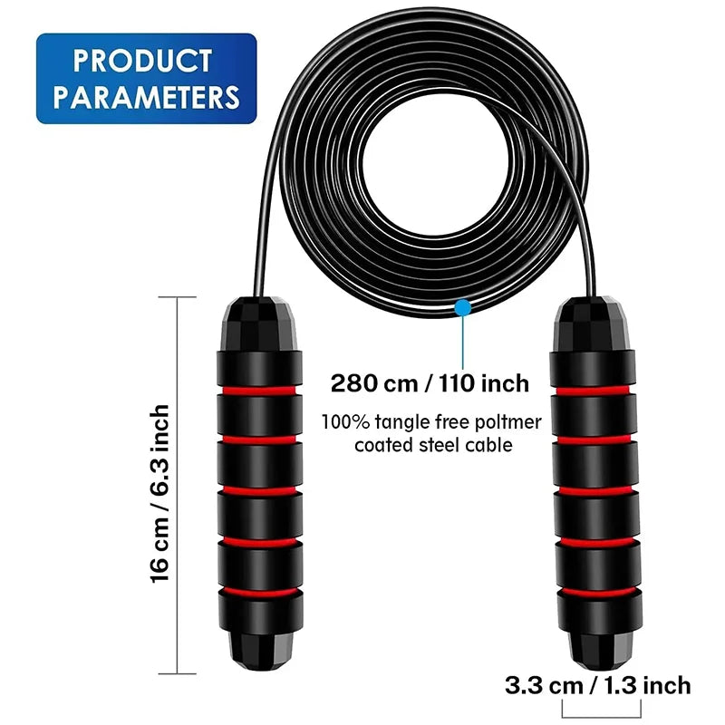 1 pz la nuova corda per saltare filo di acciaio esercizio per saltare regolabile salto fitness allenamento allenamento attrezzature sportive a casa senza grovigli