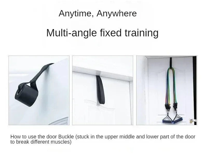 Supporto per Fissaggio a Porta per Bande Elastiche di Resistenza, Attacco Portatile per Porta, Attrezzatura per Esercizi Fitness e Allenamento Domestico