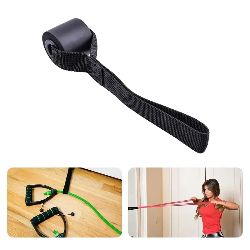 Ancoraggio per porta Tirare la corda Fibbia per porta Fascia di resistenza Fitness Esercizio elastico Cinghia per allenamento Ancoraggio per porta Attrezzatura per il fitness portatile